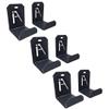 IRON AMERICAN Adjustable Weight Bench Hanger - Heavy-Duty Gym Storage Wall Mounted Brackets - Hang Benches, Rowing Machines, Hex Bars, Barbells - 100lb Capacity - Hardware Included - Made in USA - 3pk view 1