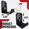 IRON AMERICAN Adjustable Weight Bench Hanger - Heavy-Duty Gym Storage Wall Mounted Brackets - Hang Benches, Rowing Machines, Hex Bars, Barbells - 100lb Capacity - Hardware Included - Made in USA - 3pk view 2