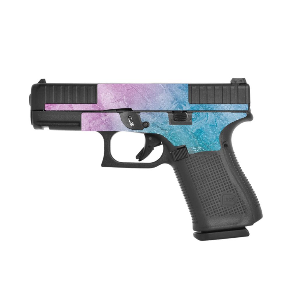 MightySkins Glossy Glitter Skin Compatible with Glock 44 Compact 22LR 4.03 Barrel - Diamond Grunge | Protective, Durable High-Gloss Glitter Finish | Easy to Apply and Change Styles | Made in The USA