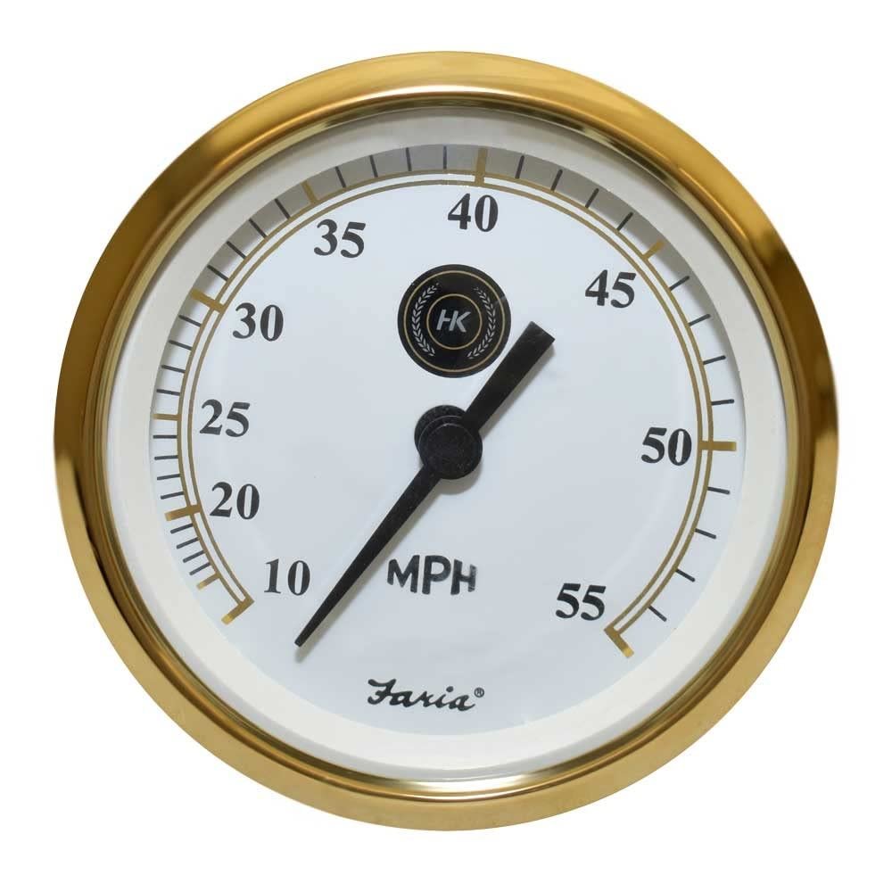 Faria Boat Speedometer Gauge SE9815A | Harris Kayot 3 3/8 Inch