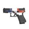MightySkins Glossy Glitter Skin Compatible with Glock 44 Compact 22LR 4.03 Barrel - Dominican Flag | Protective, Durable High-Gloss Glitter Finish | Easy to Apply and Change Styles | Made in The USA view 1