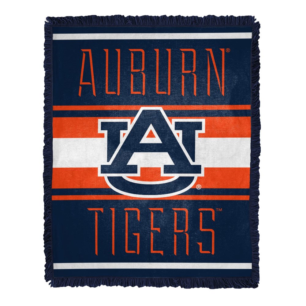 Northwest NCAA Auburn Nose Tackle Woven Jacquard Throw 46" W x 60" L Blanket