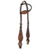 BAR H EQUINE American Leather Horse Saddle Tack One Ear Headstall | Browband Eleanor Collection
