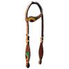 BAR H EQUINE Cacti Sunflower Leather One Ear Headstall | Western Headstalls for Horses American