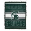 Northwest NCAA Michigan State Nose Tackle Woven Jacquard Throw 46" W x 60" L Blanket view 1