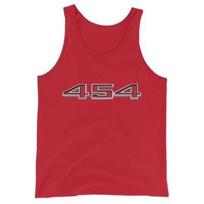 1970-1974 Chevelle Chevy 454 Fender Unisex Tank Top Red