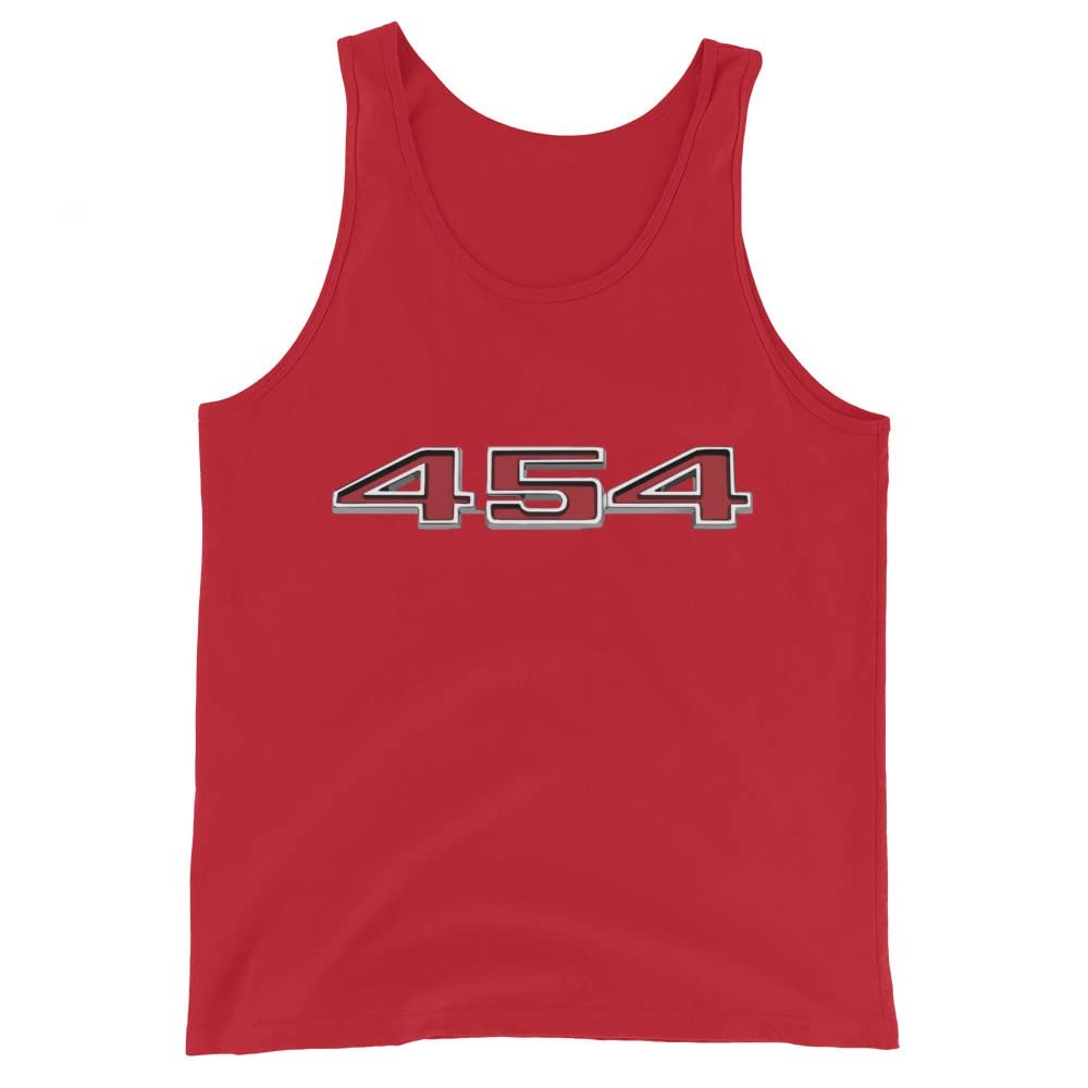 1970-1974 Chevelle Chevy 454 Fender Unisex Tank Top Red