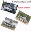 T-Top Boat Cover, Waterproof Center Console Boat Cover, 210D Heavy Duty Marine Grade Polyester Waterproof and Fade Resistant Boat Storage Cover,16-24ft(Color:Black,Size:17-19ft) view 4
