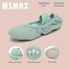 Ballet Shoes for Girls Toddler Lyrical Shoes Split Sole Turners Dance Shoes Green 1 M US Little Kid view 3