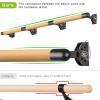Kipika Wall Mounted Traditional Solid Wood Ballet Barre System, Stretch/Dance Bar for Home Workout Dance Equipment, Durable Metal Support, Height Adjustment, 9 FT Long, 1 1/2" Diameter view 2