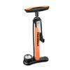 MOHEGIA Bike Floor Pump with Gauge,Air Bicycle Pump Inflator with High Pressure 160 PSI,Fits Schrader and Presta Valve/Orange view 1
