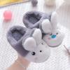 Baby Sandals Warm Cotton Home Shoes Boys Indoor Kids Children's Slippers Cartoon Dinosaur House Shoes for (Grey, 32) view 2