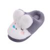 Baby Sandals Warm Cotton Home Shoes Boys Indoor Kids Children's Slippers Cartoon Dinosaur House Shoes for (Grey, 32) view 3