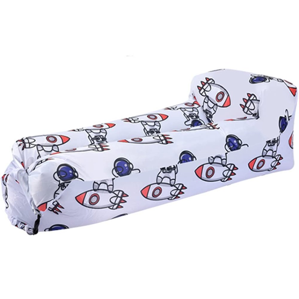 Inflatable Lounger Air Sofa Cute and Funny Cartoon Pattern Inflatable Couch, Music Festival Park Easy to Use Air Hammock, Stable and Easy to Set Up, Bearing 250kg/551.2lb