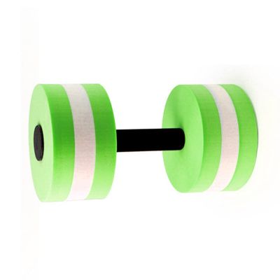 High-Density EVA-Foam Dumbbell, Water Weight, Swim Belt, Soft Padded, Aquatic Exercise Dumbell for Water Aerobics, Aqua Therapy, Pool Fitness, Water Exercise Green