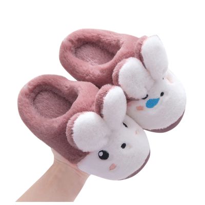 Baby Sandals Warm Cotton Home Shoes Boys Indoor Kids Children's Slippers Cartoon Dinosaur House Shoes for Boys (Red, 28)