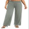 Urban CoCo Womens High Waist Flowy Palazzo Pants Elastic Waist Wide Leg Stretchy Straight Leg Dressy Casual Lounge Trousers (Light Gray, M) view 3