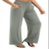 Urban CoCo Womens High Waist Flowy Palazzo Pants Elastic Waist Wide Leg Stretchy Straight Leg Dressy Casual Lounge Trousers (Light Gray, M) view 4