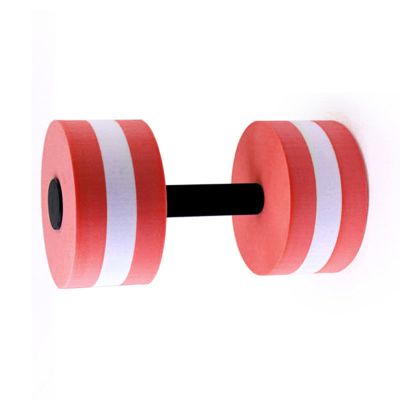 High-Density EVA-Foam Dumbbell, Water Weight, Swim Belt, Soft Padded, Aquatic Exercise Dumbell for Water Aerobics, Aqua Therapy, Pool Fitness, Water Exercise Red