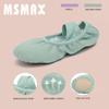 Ballet Shoes for Girls Toddler Lyrical Shoes Split Sole Turners Dance Shoes Green 5 M US Big Kid view 3
