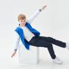 NICNZQI Kids Varsity Jacket Girls Boys Baseball Jacket Bomber Coat School Jackets with Pocket (Blue,6 Years,6 Years) view 4