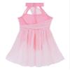 Freebily Girls Halter Neck Ballet Lyrical Dance Dress Cross Back Gymnastics Leotard Skirt Chiffon Modern Praise Dance Costume Caged Back Pink 6 view 4