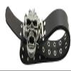 NORICAP Men And Women Metal Skull Head Leather Buckle Belt Waist Band Jeans Decorative Punk Belt (black) view 1