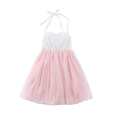 Toddler Kids Girls Strap Mesh Tulle Ball Gown Dress Princess Set Clothes Three Year Old Clothes (Pink, 3-4 Years)