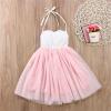 Toddler Kids Girls Strap Mesh Tulle Ball Gown Dress Princess Set Clothes Three Year Old Clothes (Pink, 3-4 Years) view 3