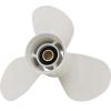DLNIG 11 3/8x12-G Boat Moto Aluminum Propeller - for Yamaha Outboard Engines 25HP 30HP 40HP 45HP 50HP 55HP 60HP Replace 69W-45952-00-00 6H5-45952-00-00,13 Spline Tooth - Aluminum Outboard view 3