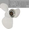 DLNIG 11 3/8x12-G Boat Moto Aluminum Propeller - for Yamaha Outboard Engines 25HP 30HP 40HP 45HP 50HP 55HP 60HP Replace 69W-45952-00-00 6H5-45952-00-00,13 Spline Tooth - Aluminum Outboard view 4