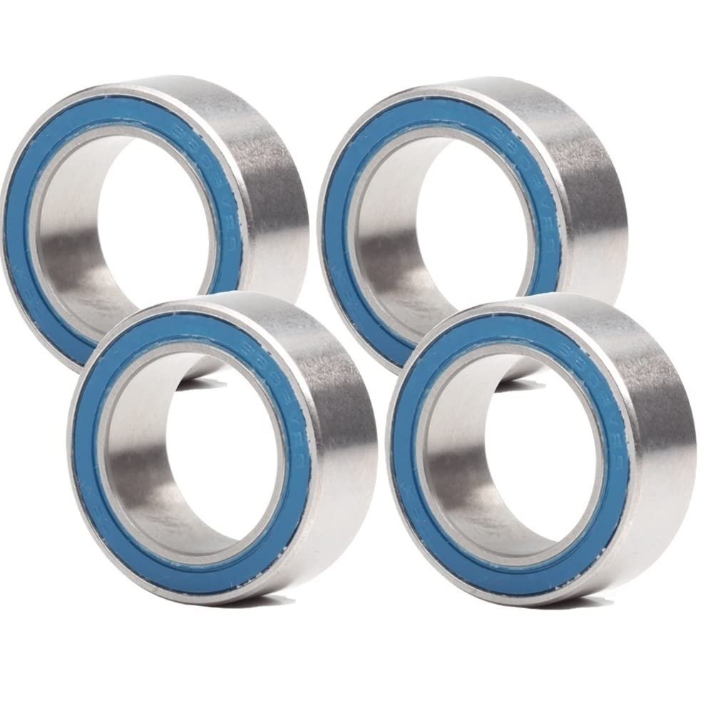 4PCS 3803-2RS MAX Bearing 17x26x10mm Double Row Full Balls Bicycle Suspension Pivot Repair Parts 3803LLB-W Ball Bearings Accessories