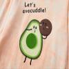 Beezizac Orange-Pink Avocado Pajamas for Girls Long Sleeves Size 6 view 2