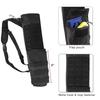 KRATARC Archery Lightweight Back Arrow Quiver Dual Use Foldable Compact Hip Arrows Bag with Molle Pocket Hanged for Target Shooting Hunting (Black) view 3