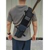 KRATARC Archery Lightweight Back Arrow Quiver Dual Use Foldable Compact Hip Arrows Bag with Molle Pocket Hanged for Target Shooting Hunting (Black) view 4