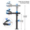 teraysun Bike Repair Stand (Max 66lbs)- Wall Bench Mount Workbench Rack Height-Adjustable 48~69cm, 360 Rotatable Clamp Fits 16''-29'' BikesBLACK view 2