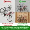 teraysun Bike Repair Stand (Max 66lbs)- Wall Bench Mount Workbench Rack Height-Adjustable 48~69cm, 360 Rotatable Clamp Fits 16''-29'' BikesBLACK view 4