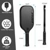 XS XSPAK Carbon Fiber Tournament Pickleball Paddle - USAPA Polypropylene Honeycomb Racket with Cushion Comfort Grip view 2
