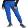 Cherokee Women's Scrub Jogger Pants Modern Classic Fit Mid Rise Bottom with 5 Pockets, Elastic Knit Waistband - WW115P, XS Petite, Royal view 1