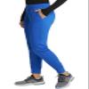 Cherokee Women's Scrub Jogger Pants Modern Classic Fit Mid Rise Bottom with 5 Pockets, Elastic Knit Waistband - WW115P, XS Petite, Royal view 2