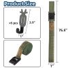 Highwild Treestand Strap Gear Hangers for Hunting Gears Bow - Multi-Hook Accessory Holder - NO Plastic Parts - ON Your Tree in Seconds - 5 Hooks Set (Green) view 4