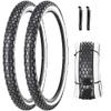 2 Pack 24"x2.125" Inch Cruiser Bike Tire White Wall Pair Replacement Bicycle Tires with Levers view 1