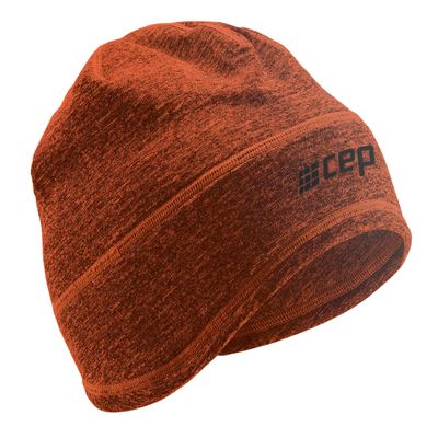 CEP Winter Run Beanie, Unisex, Dark Orange Melange, One Size