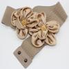 ALAIX Women's Wide Belt Stretchy Chunky Waist Belt Dress Belts Big Flower Cinch Belts Elastic Belts for Women view 3