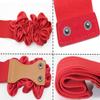 ALAIX Women's Wide Belt Stretchy Chunky Waist Belt Dress Belts Big Flower Cinch Belts Elastic Belts for Women view 4