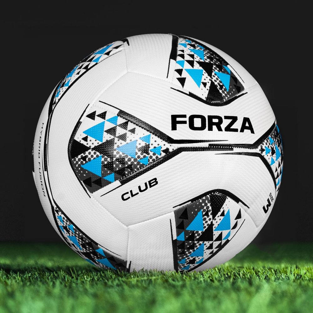 FORZA Match Club Soccer Balls - Ball Sizes: 3, 4 & 5 - Multiple Pack Sizes (Pack of 30, White & Blue Size 3)