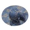 BCDlily Summer Beach Hats for Women, Women's Derby Hats Wide Brim Tea Party Hats Cocktail Fascinator Dress Cap Navy view 1