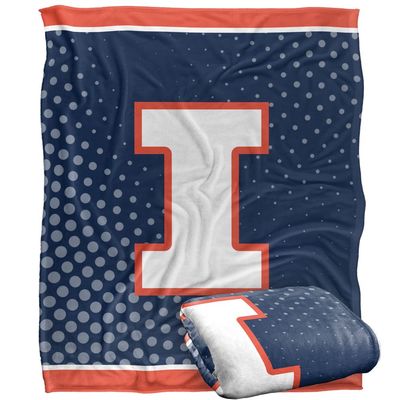 University of Illinois Blanket, 50"x60" Logo Dots, University of Illinois, Silky Touch Super Soft Throw Blanket