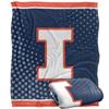 University of Illinois Blanket, 50"x60" Logo Dots, University of Illinois, Silky Touch Super Soft Throw Blanket view 1