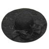 BCDlily Summer Beach Hats for Women, Women's Derby Hats Wide Brim Tea Party Hats Cocktail Fascinator Dress Cap Black view 1
